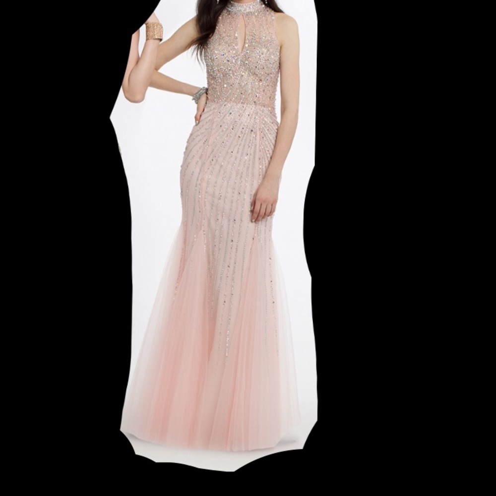 Champagne pink Camille La Vie Prom Dress